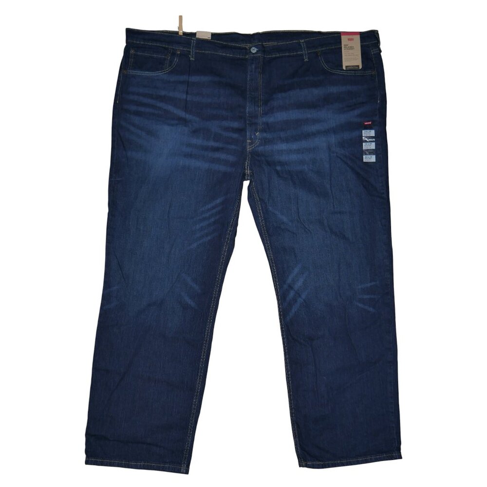 Levis 559 Men's Size 56x32 Jeans Relaxed Fit Straight Leg Dark Wash Denim NWT